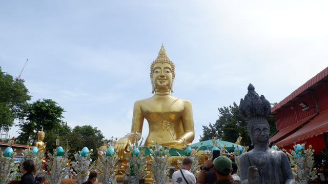 Archive photograph: Golden Big Buddha at Wat Khao Phra Yai, Pattaya